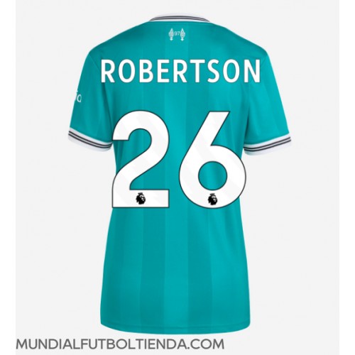 Camiseta Liverpool Andrew Robertson #26 Tercera Equipación Replica 2025-26 para mujer mangas cortas Camiseta Liverpool Andrew Robertson #26 Tercera Equipación Replica 2025-26 para mujer mangas cortas